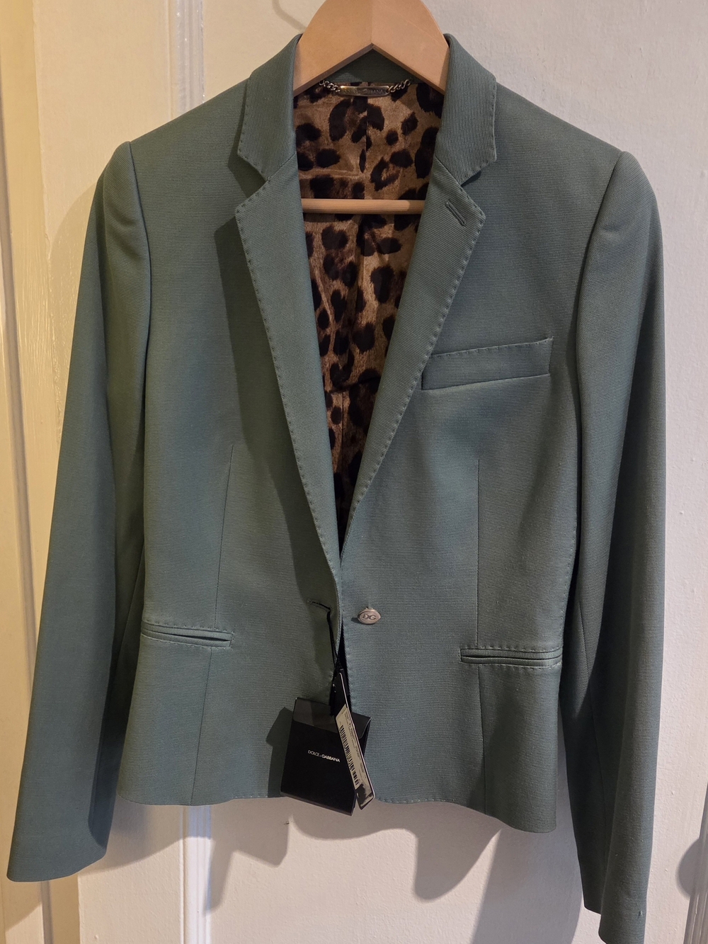 Dolce & Gabbana Women's Tailored Mint Green Blazer
